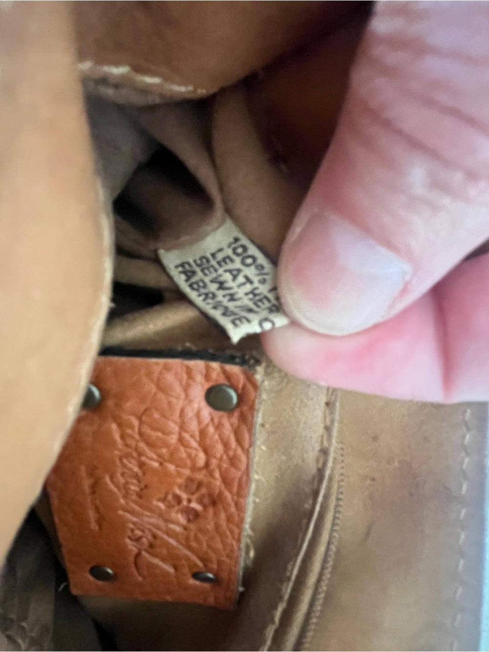 Patricia Nash Tan Leather Crossbody Bag - Picture 8 of 10